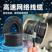 无氧铜CAT5E网线 双屏蔽阻水型 室外级防水防晒 五类电脑网络线