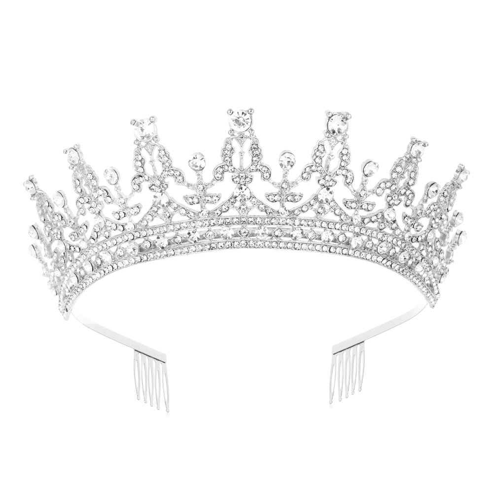 Ethnic Style Crown Alloy Diamond Rhinestones Crown 1 Piece display picture 3