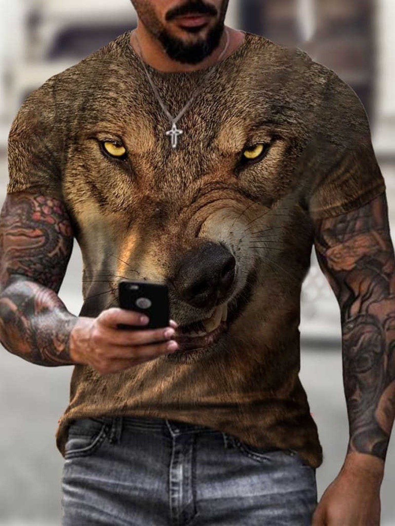 T-shirt da uomo a maniche lunghe con stampa digitale 3d_voghion.com