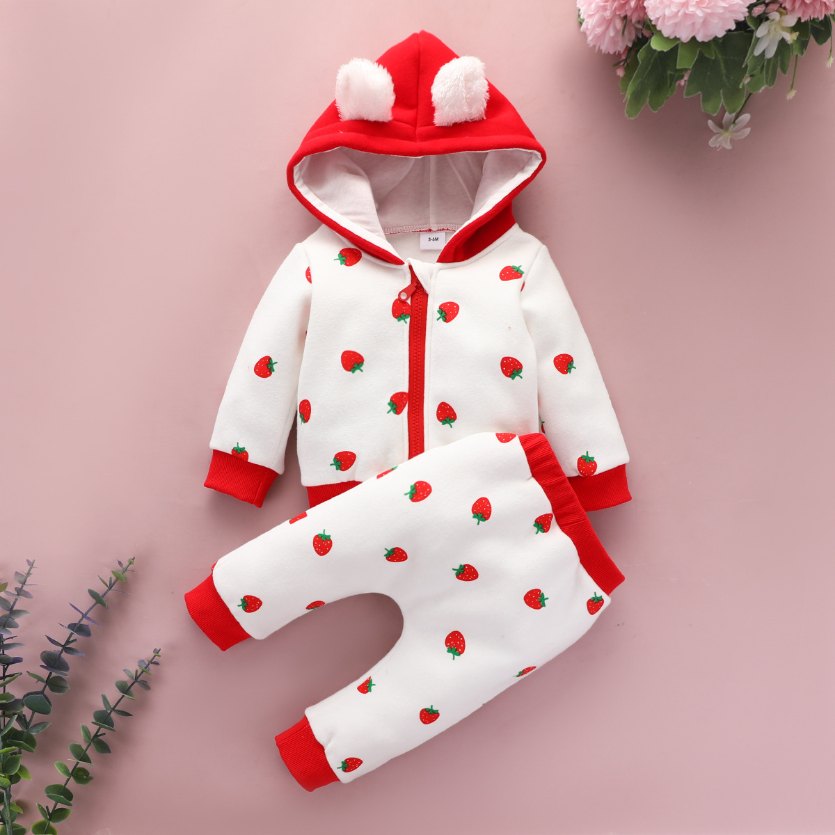 Cute Heart Shape Cotton Girls Clothing Sets display picture 1