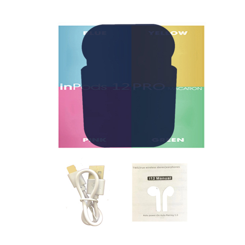 I12 auriculares Bluetooth TWs auriculares inalámbricos macaron pro4/pro6 auriculares Bluetooth J6 transfronterizos