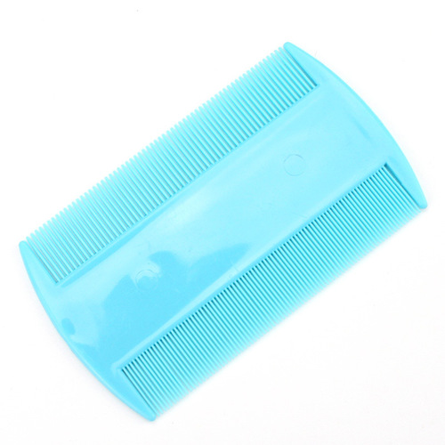 Wholesale double-sided plastic flea grate comb, pet comb double row fine tooth comb, cat and dog comb shell, dog supplies