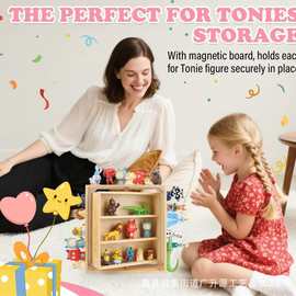 木质桌面置物架可选择盲盒手办收藏架家用小玩具整理架实木收纳架