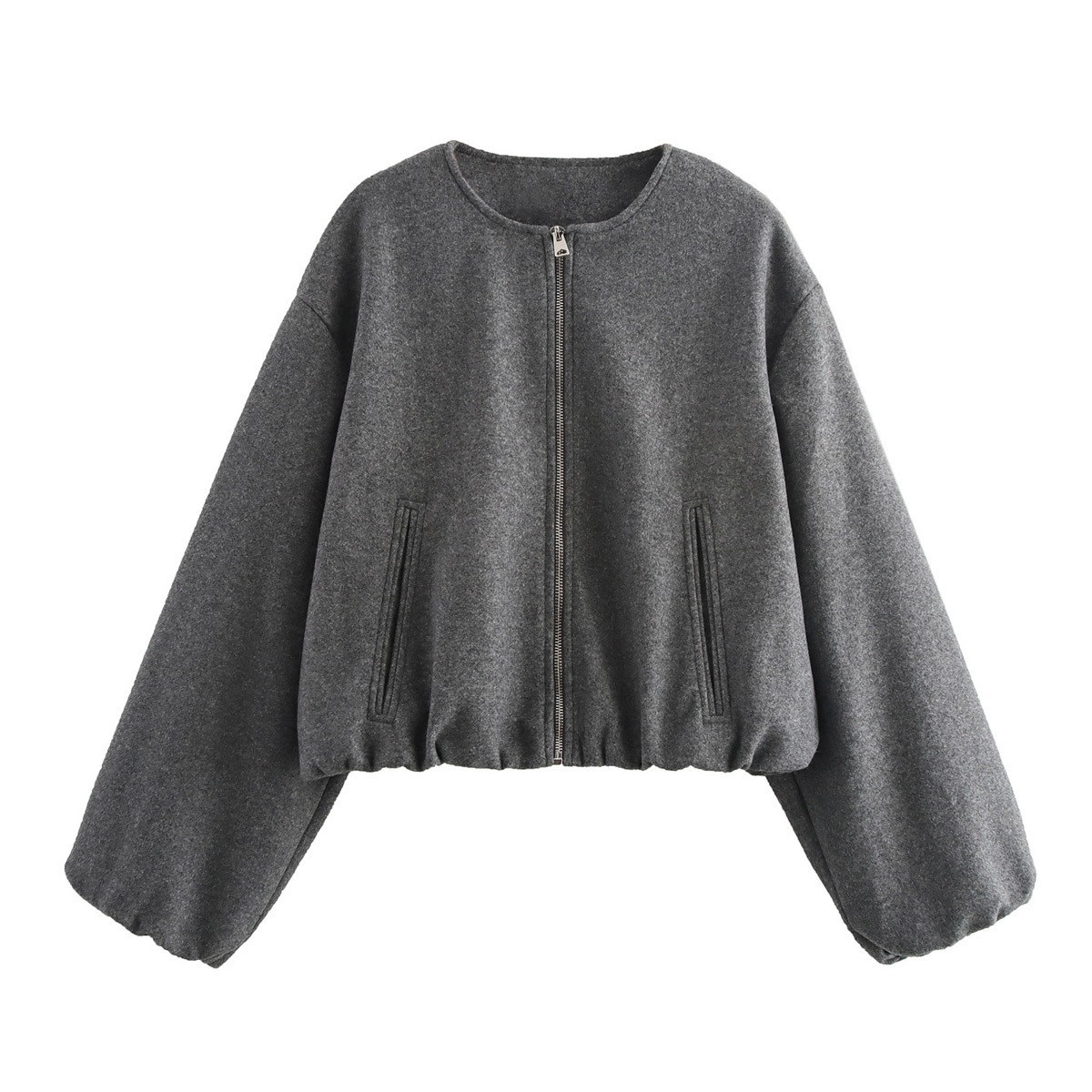 GraceChic GraceChic Cross-Border Foreign Trade Wholesale ZA European And American Style Women's New Fashion Soft Bomber Jacket Coat 3046274_voghion.com