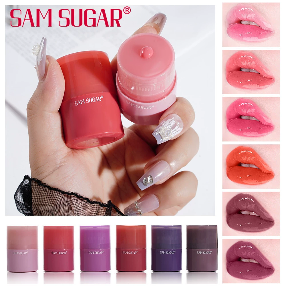 SAM SUGAR Pilsan Play Car, питательный блеск для губ, помада, длительный эффект