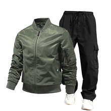 2024新款飞行夹克男装外套 秋装欧美男士空军服外衣JACKET套装