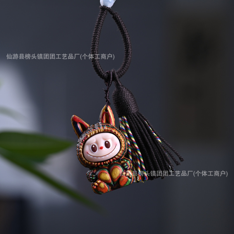 ゴールデンサンダルウッドカボチャラブブ文遊びブレスレットブレスレットファッションジュエリーアクセサリーホームオフィスデスクかわいい小さな装飾品|undefined