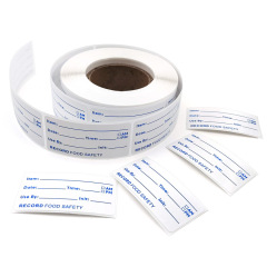 メーカースポット新製品2.5*5.0cm日付食品不乾性シールラベル500枚/巻