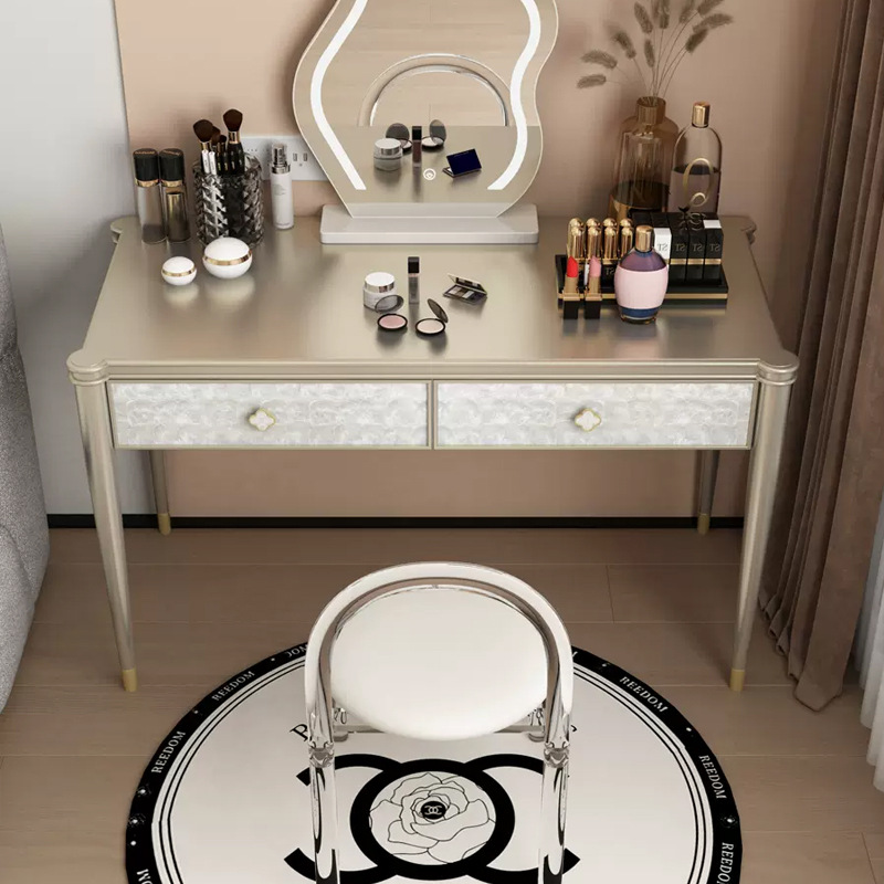 샴페인 골드 + 페인트 화장대 길이 130*폭 46*높이 78cm