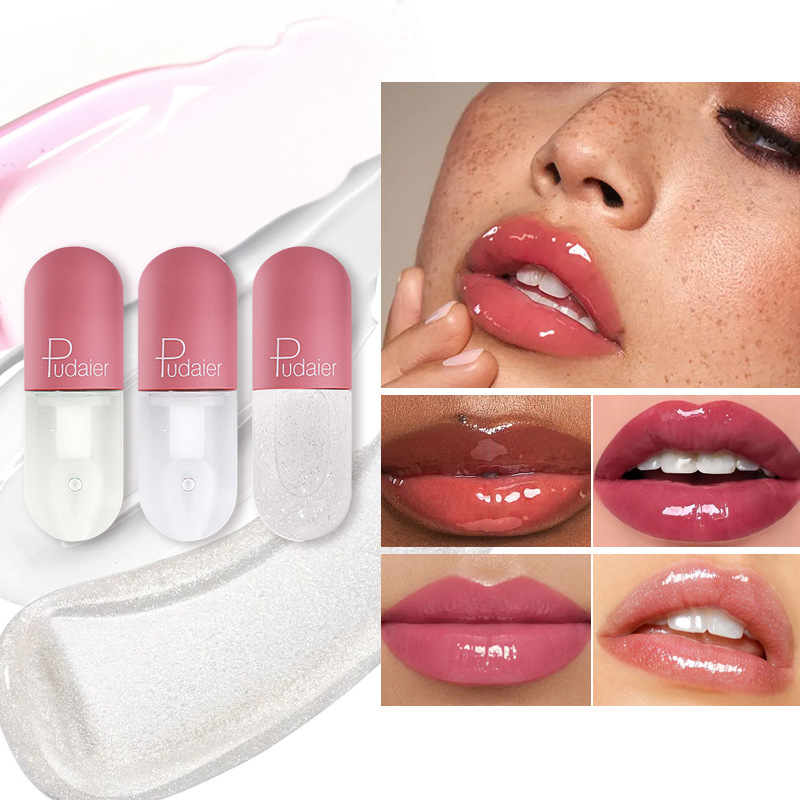 Mini Capsule Lip Gloss Moisturizing Transparent Color Changing Lip Gloss Lip Gloss_voghion.com