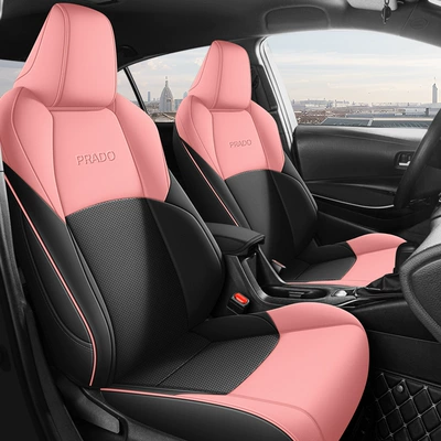 Modelə uyğun (Original) oturacaq örtükləri cover fully enclosed breathable leather - black-pair-powder-toyota-prado-special-standard-edition-toyota-prado