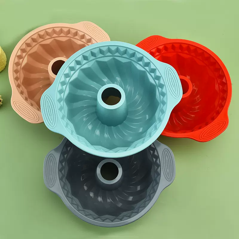 硅胶蛋糕模具戚风面包模家用易脱模圆形生日蛋糕慕斯模烘焙工具