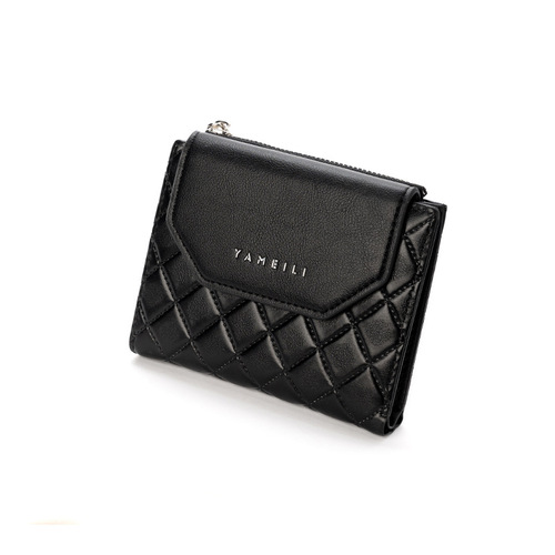 2024 New Wallet Card Holder Large Capacity Coin Purse Short Portable Ladies Compact Diamond Bifold Wallet Trendy