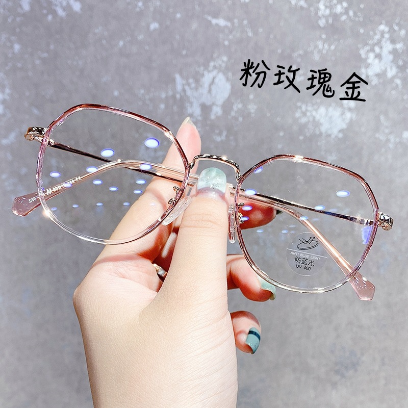 Joven anti-luz azul gafas de luz de moda alta definición para ver el periódico de ampliación de fuente gafas de flores marco oval de flores de edad media y vieja