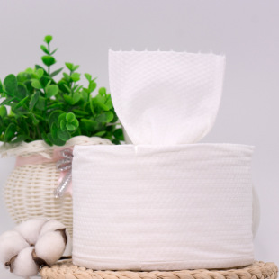 Beauty salon cleansing towel large roll disposable face towel thickened cotton soft towel pearl pattern makeup remover face towel wholesale