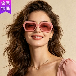小框多边形欧美复古墨镜ins潮流痞帅辣妹街拍开车户外沙滩太阳镜