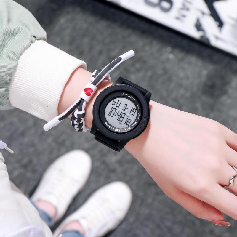 Fabricante al por mayor unicornio gran dial luz fría Mesa Electrónica estudiante ins pareja versión coreana deportes impermeable reloj Masculino