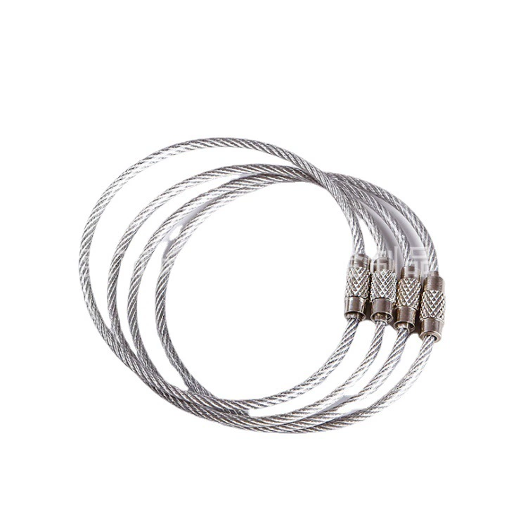 Кольцо из проволоки из нержавеющей стали/проволочная цепочка для ключей трос брелок багажная бирка для ювелирных изделий Кольцо