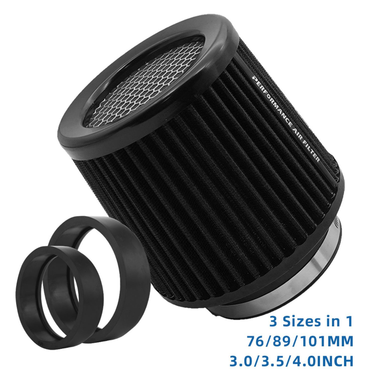 63 76 80 89 101mm car cold intake modified mushroom head air filter engine filter