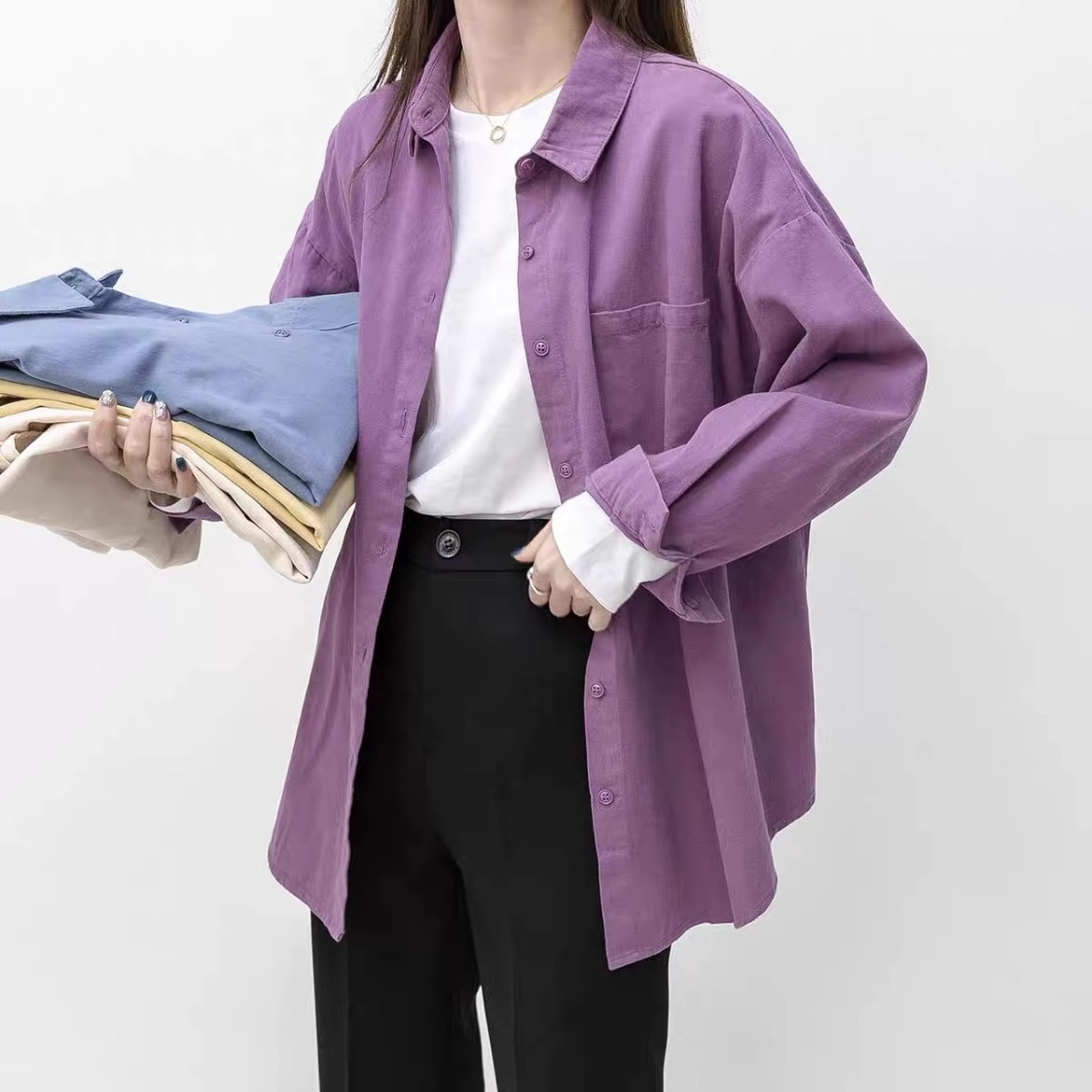 [Xiao Ao] Very beautiful set of color grinding cotton long -sleeved…
