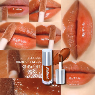 Beckisue manufacturers directly supply nude cream texture thick color high gloss Mirror highlight lip glaze lip color water Doodle