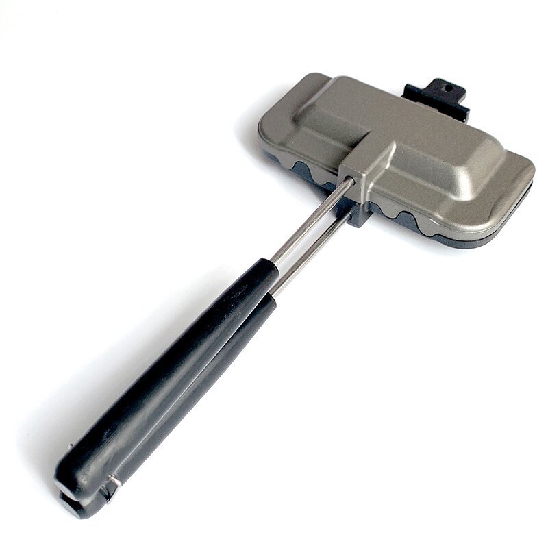 Aleación de aluminio rectangular de doble cara para hornear sándwich pastel sándwich clip antiadherente recubierto pan para hornear al aire libre