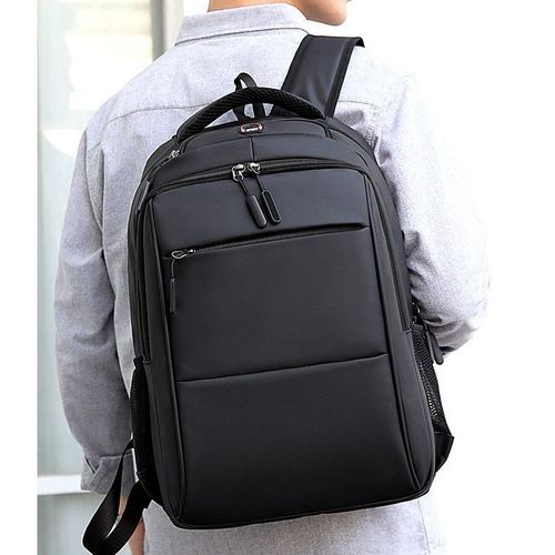  New Logo Printed Men's Business Dual-Shoulder Bag Large Capacity Leather-Film Multi-Purpose Laptop Dual-Shoulder Bag School Bag