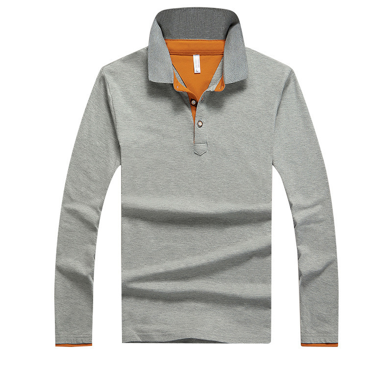 Comercio exterior explosivo lazada otoño de manga larga gran negocio polo camiseta de hombre camiseta publicitaria camiseta Amazon