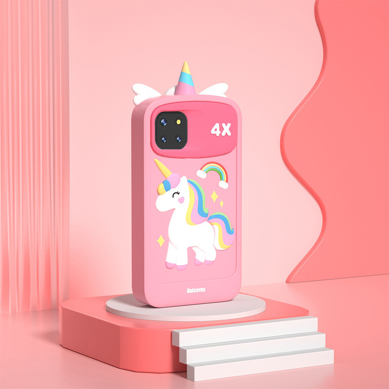 Nuevos teléfonos móviles para niños fotográficos transfronterizos de alta definición fotográficos y video juguetes inteligentes para niños con cámara táctil unicornio image 9