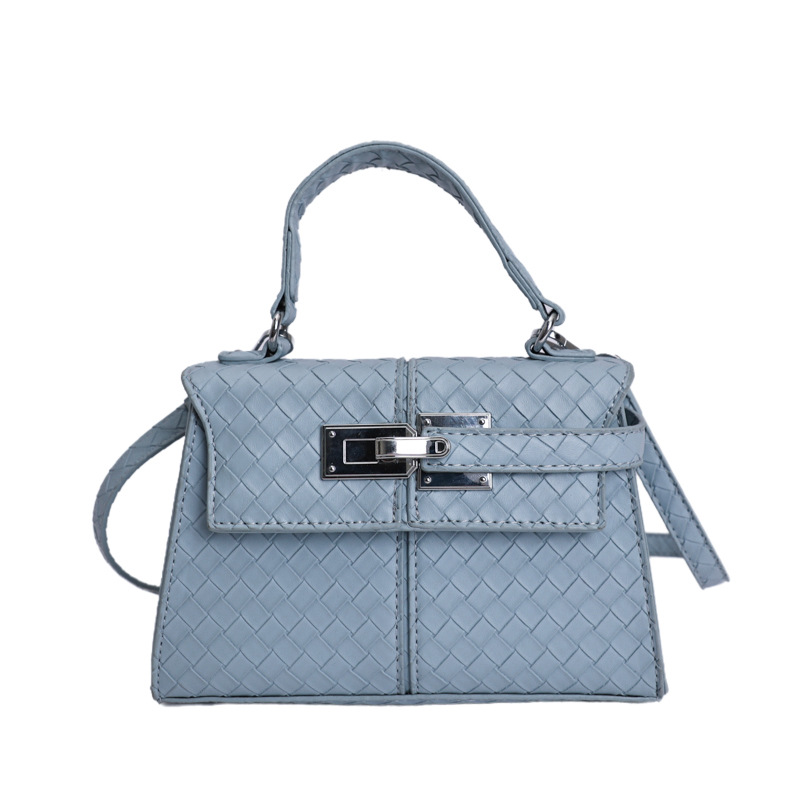 Nuevo bolso de tejido de mujeres de comercio exterior de textura de moda bolso cuadrado de tendencia transfronteriza Kelly bolso de alta calidad bolso de mochila