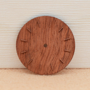 Natural Red Rosewood Log Ebony Log Cnc Carving Watch Face Bracelet Accessories Wooden Pendant Wholesale