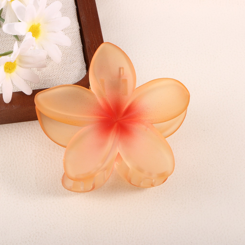 Pinza para el Cabello Acrílica con Diseño Floral Elegante