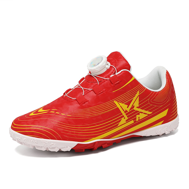 Baochuan2025 nuevos zapatos de fútbol para niños botón giratorio para niños TF zapatos de entrenamiento de fútbol transfronterizos