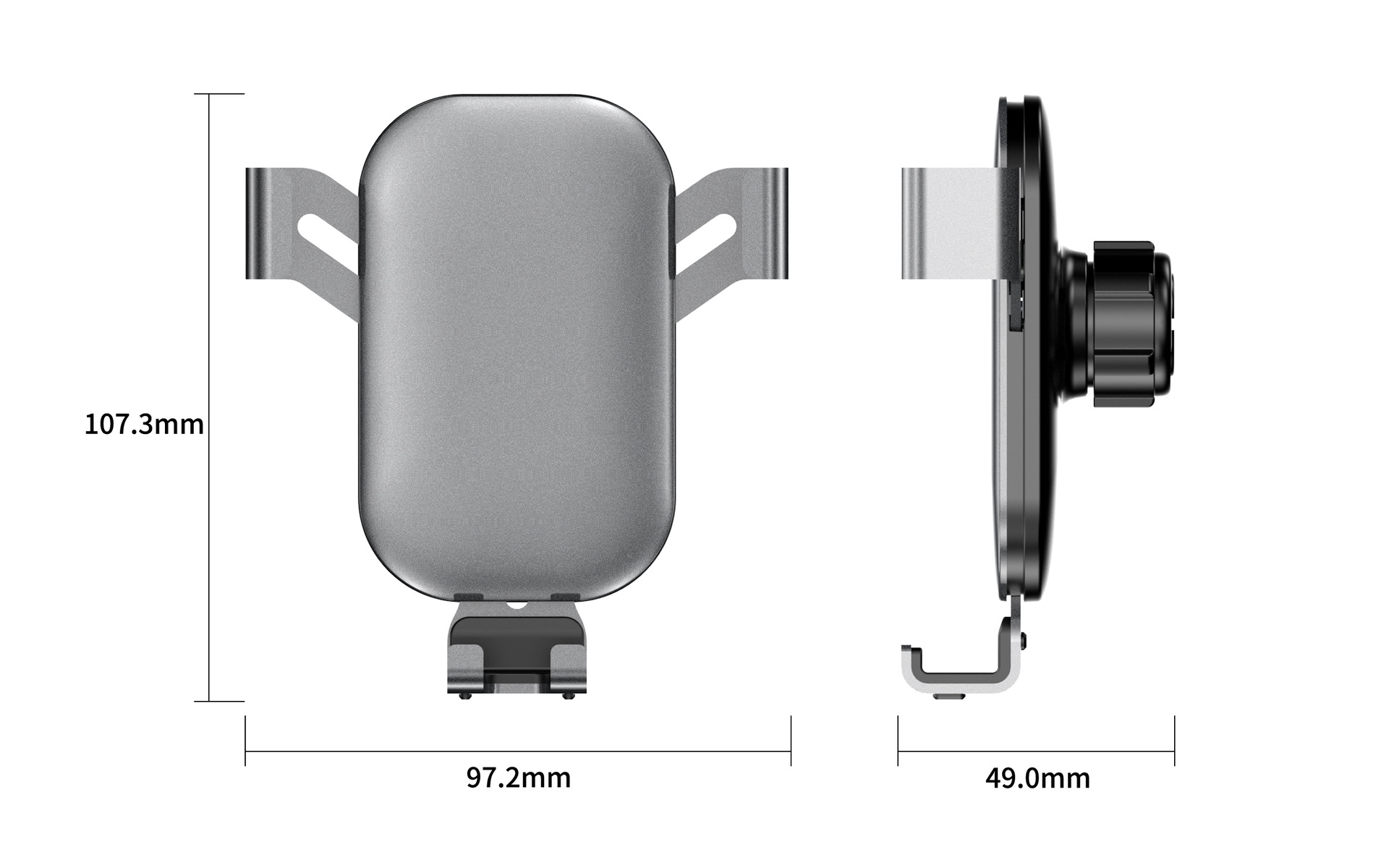 J29 soporte para teléfono móvil para automóvil soporte de navegación por gravedad salida de aire soporte totalmente metálico panel de soporte para automóvil