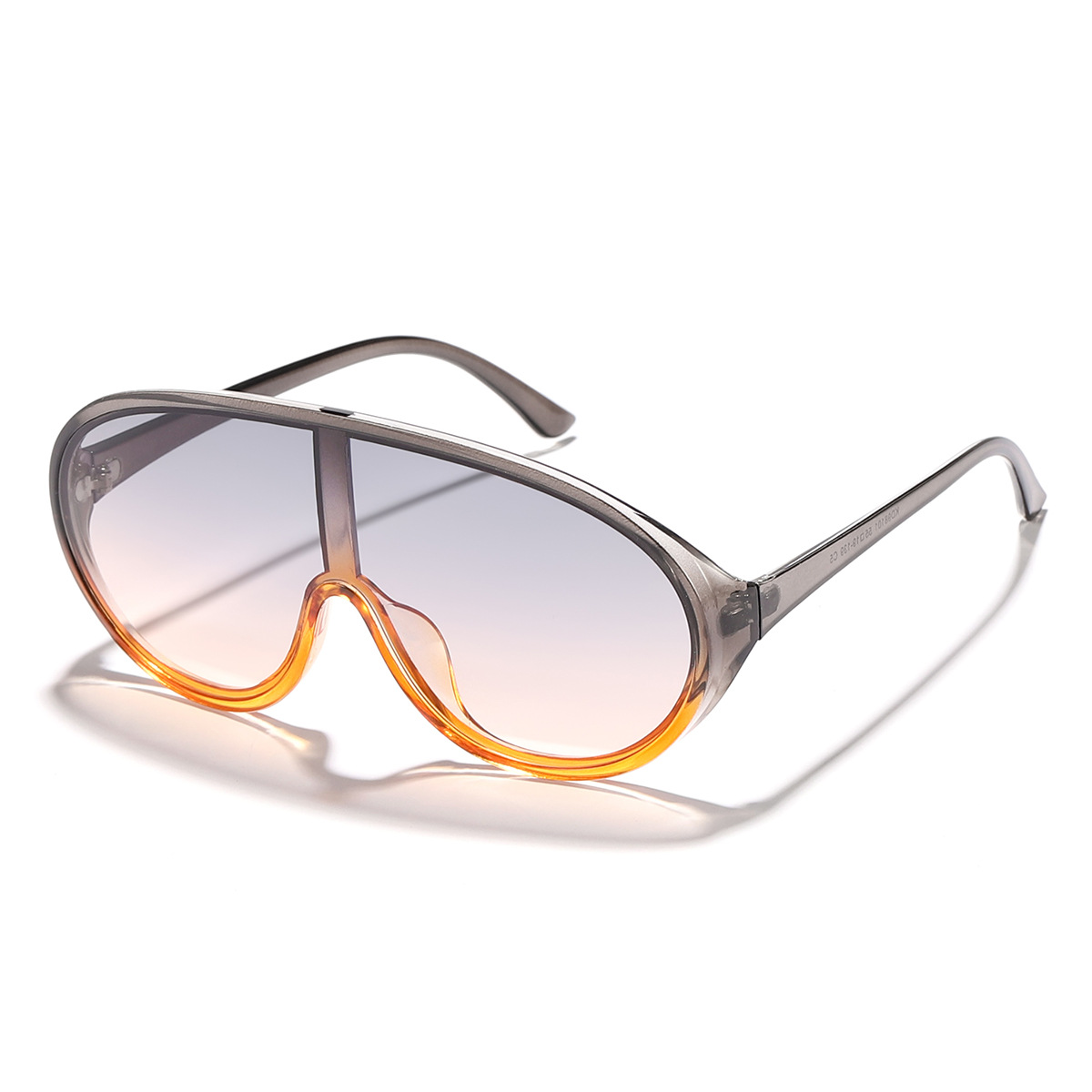 Nuevo estilo transfronterizo, personalidad, marco grande, pieza integrada, espejo de sapo para ciclismo al aire libre, celebridades de Internet, el mismo estilo, gafas de sol callejeras de moda