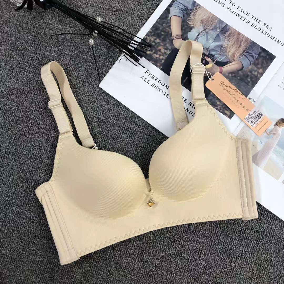 Filipinas brillante ropa interior sin costuras medio grueso de alta calidad push up multi-color multi-tamaño sujetador inalámbrico al por mayor