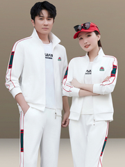 Fashion Couple Sporty Casual Set for Men and Women, Same Style, 22 Spring and Autumn Season, Streetwear Korean Version, Ankle Pants Running Clothes