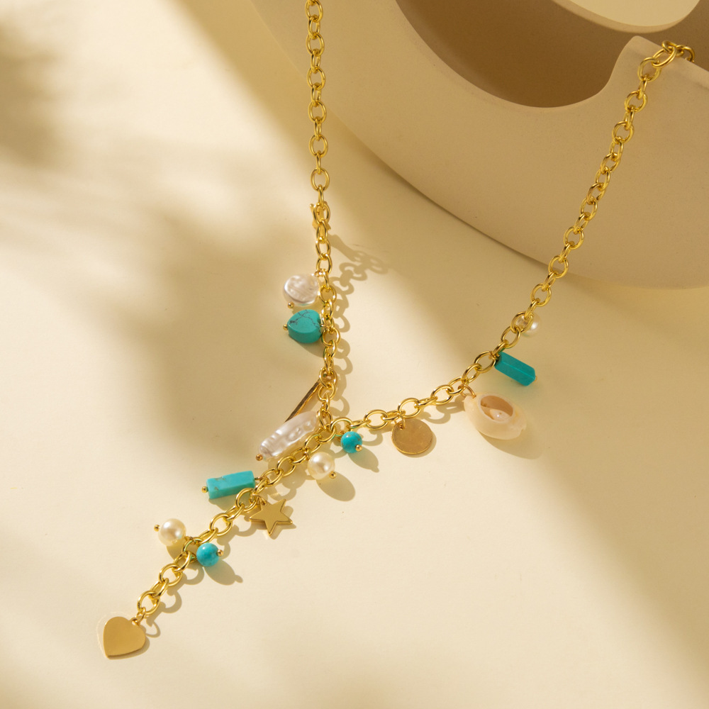 Simple Style Classic Style Heart Shape Shell Wholesale Pendant Necklace display picture 6