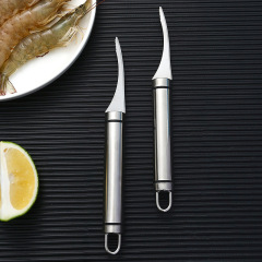 不鏽鋼去蝦線刀 廚房工具 家用挑蝦線實用開蝦背剝蝦刀蝦刀工具