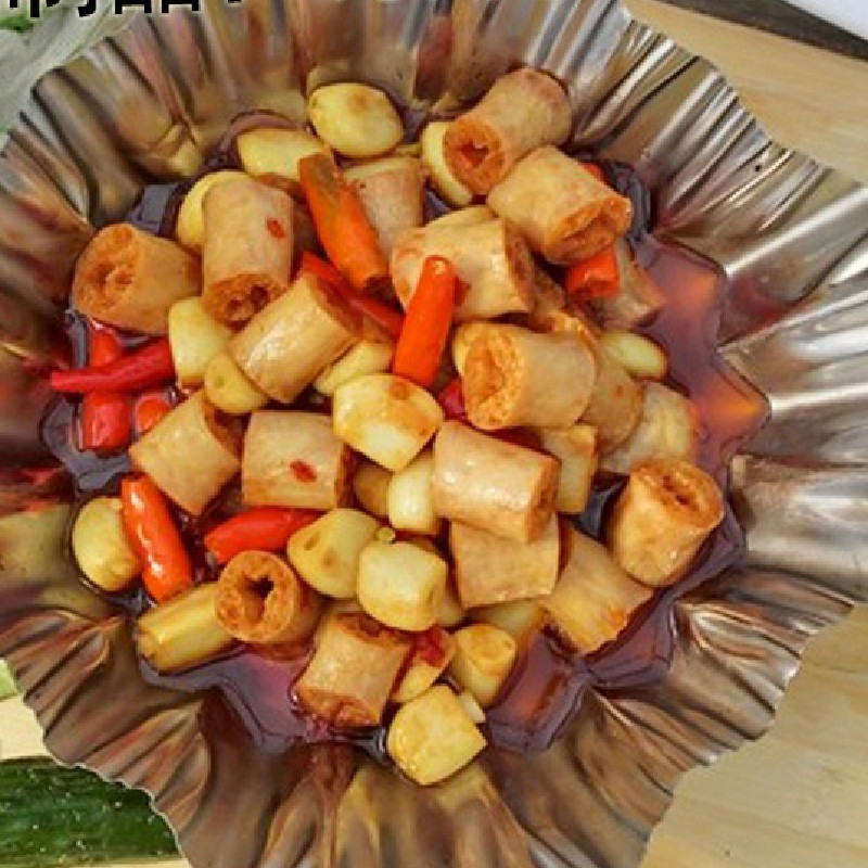 豆制品批发麻辣烫原材料 素肥肠豆腐条豆泡素鸡肠丁豆肠