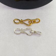 保色珍珠手链项链扣8字扣万能扣头连接扣diy饰品配件收尾材料批发