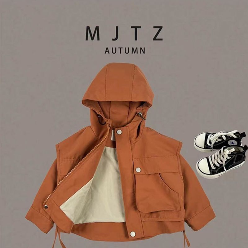 [쿨 드래그 바람] 2023 년 가을 새 어린이 폭행 의류 한국 남녀  외국식 작업 재킷