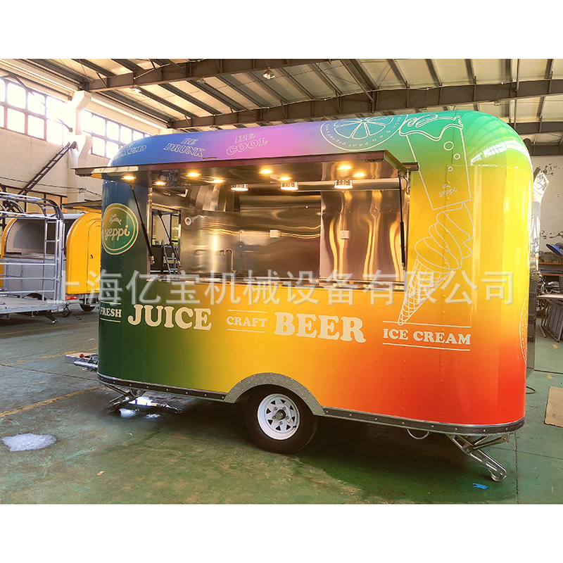 上海厂家快餐车咖啡车移动房车景点车冷饮美食车trucks for sale