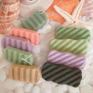 Konjac Facial Cleansing Water Drops Hemisphere Natural Konjac Bamboo Charcoal Facial Cleansing Deep Cleansing Love Cartoon Facial Cleansing Sponge Puff