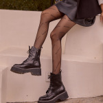 黑丝袜女b字母JK夜间实验室菠萝袜外贸夏连裤打底袜光腿可外穿