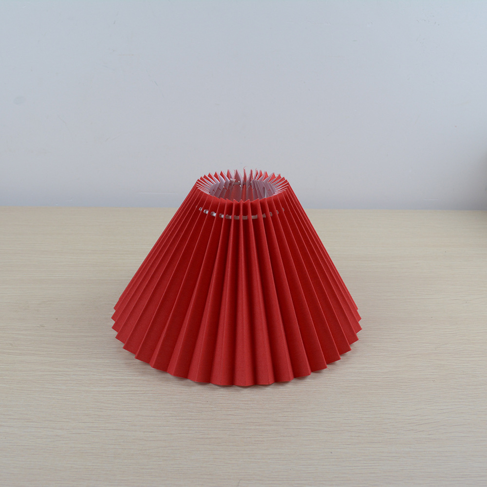 Corea del Sur Retro Vintage tela plisada pantalla 28cm gran lámpara de pie creativo DIY accesorios iluminación