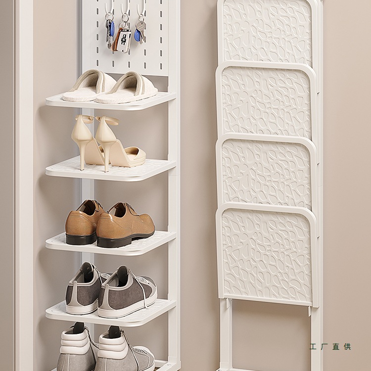 2025 New Shoe Rack for Home Entrance Multi-Layer Small Narrow Entrance Door Rental Dormitory Small Simple Shoe Cabinet