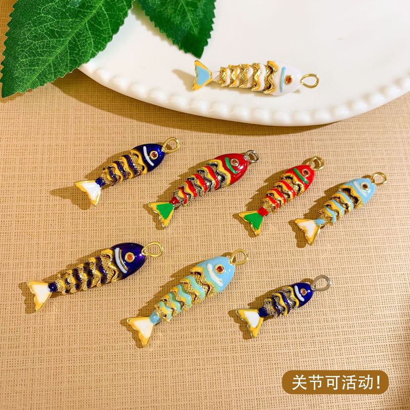 ペンダントヨーロッパとアメリカの夏のオーシャンシリーズカラフルな魚のネックレスペンダントパーソナライズされたファッションハイエンド金魚ジュエリーアクセサリー|undefined