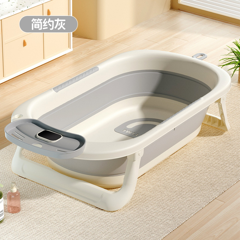 bañera de bebés sensible al calor bañera de bebés plegable bañera de plástico doméstica bañera de bebés bañera de bebés artículos recién nacidos