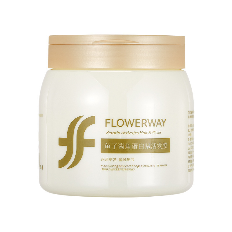FLOWERWAYキャビアの角タンパク質が活性化した髪膜を修復して、髪を染めます。|undefined